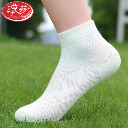 蕾絲船襪女襪子夏季超薄款純棉浪莎隱形硅膠防滑襪底淺口冰絲短襪